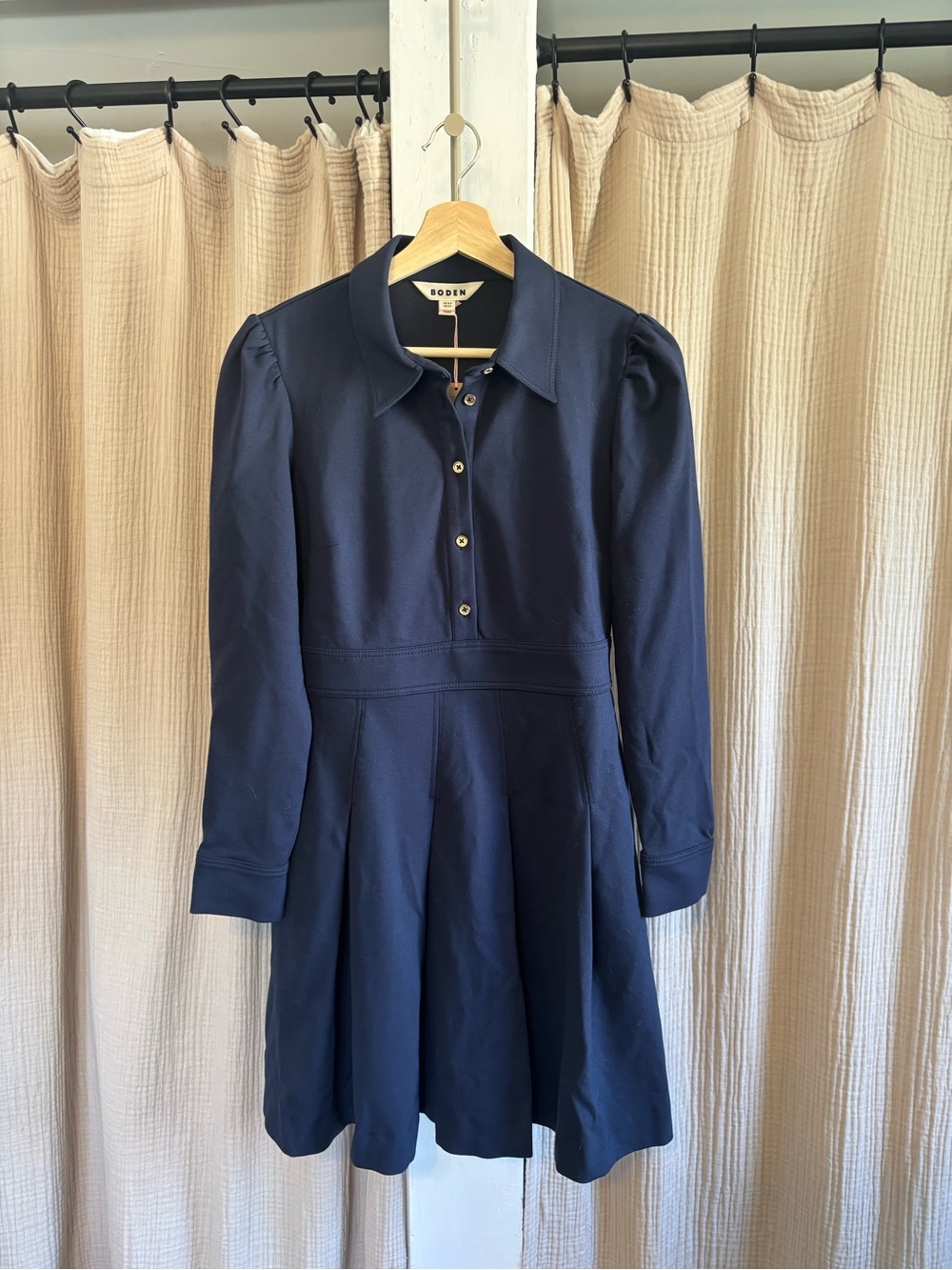 NWT Boden Catrin Short Ponte Shirt Dress- US 6 PETITE